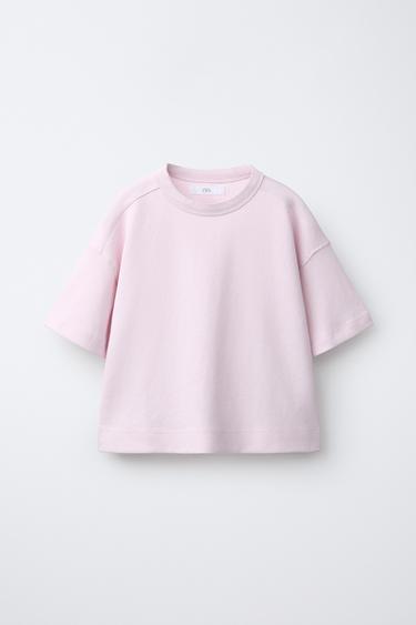 CAMISETA BÁSICA INTERLOCK - Rosa de Zara