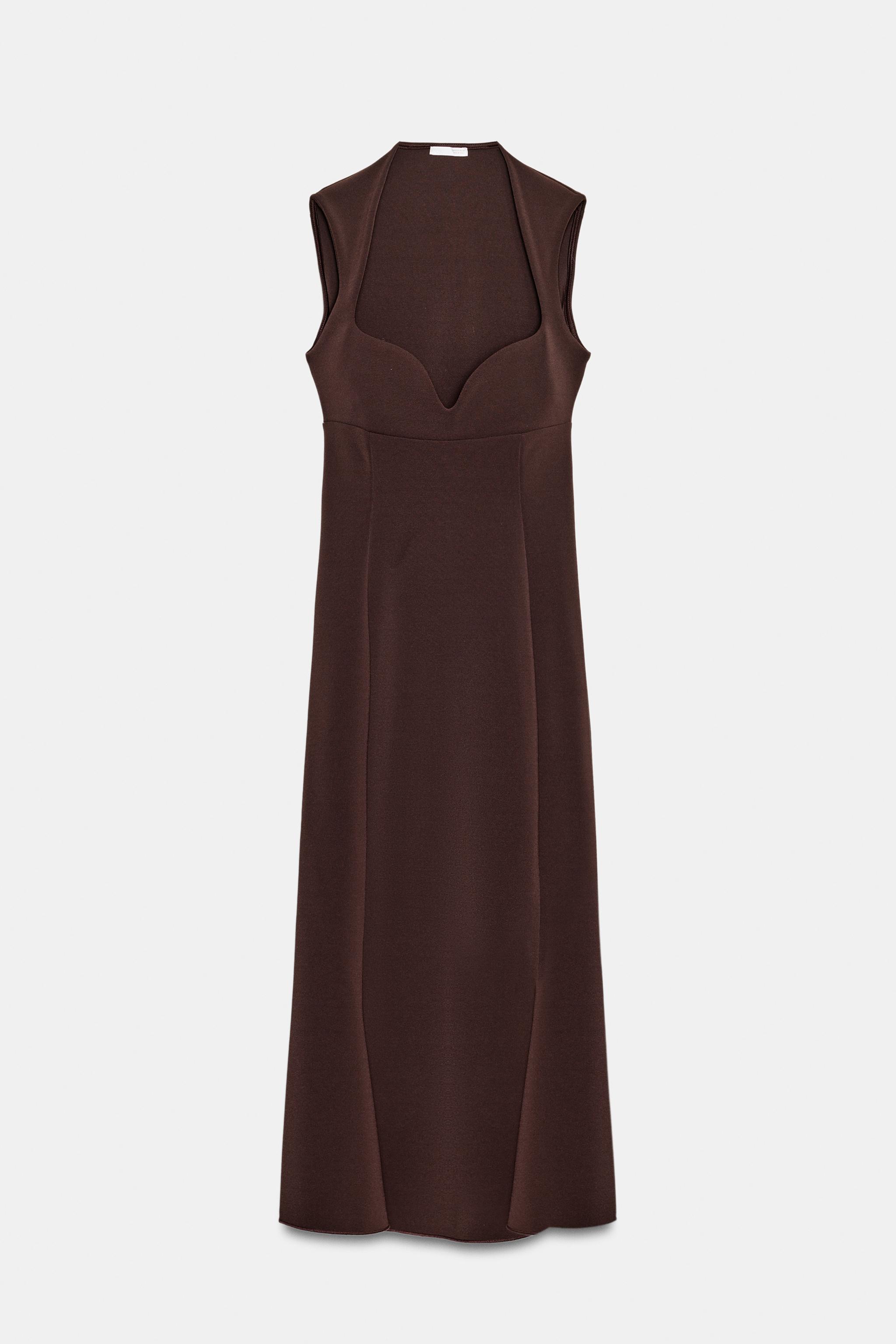 SWEETHEART NECKLINE DRESS - Green | ZARA United States