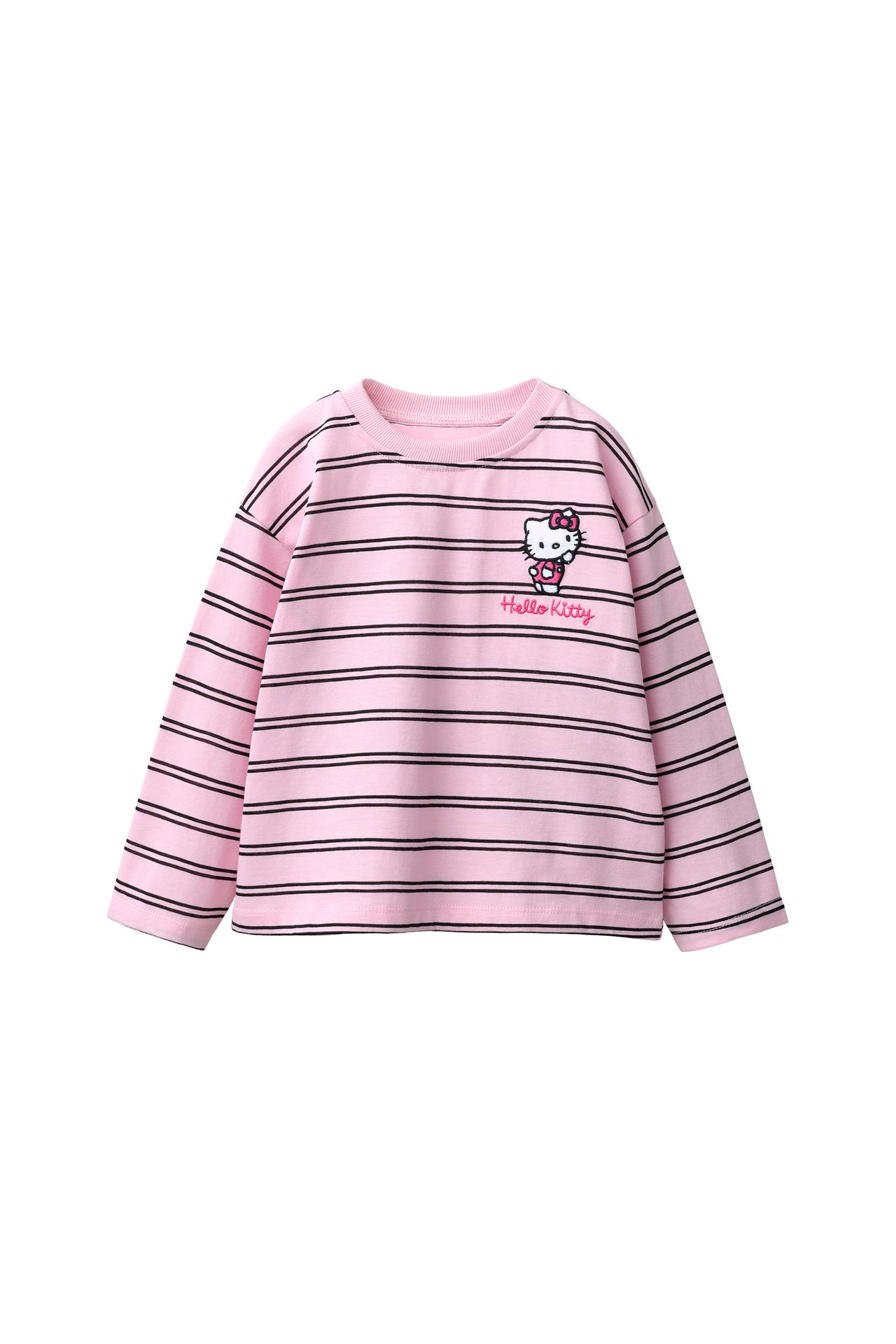 Футболка в полоску с вышивкой HELLO KITTY © SANRIO