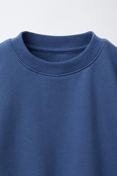 CONJUNTO JOGGING SUDADERA Y PANTALÓN JOGGER ETIQUETA - Azulón de Zara