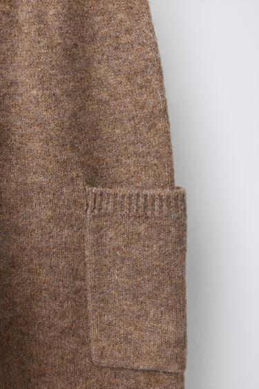 KNIT JOGGERS - bordeaux/ecru by Zara - Image 3