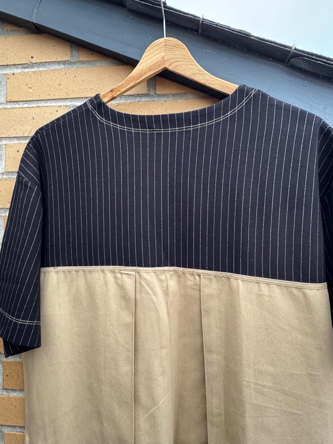 CONTRAST STRIPED DRESS - Image 5
