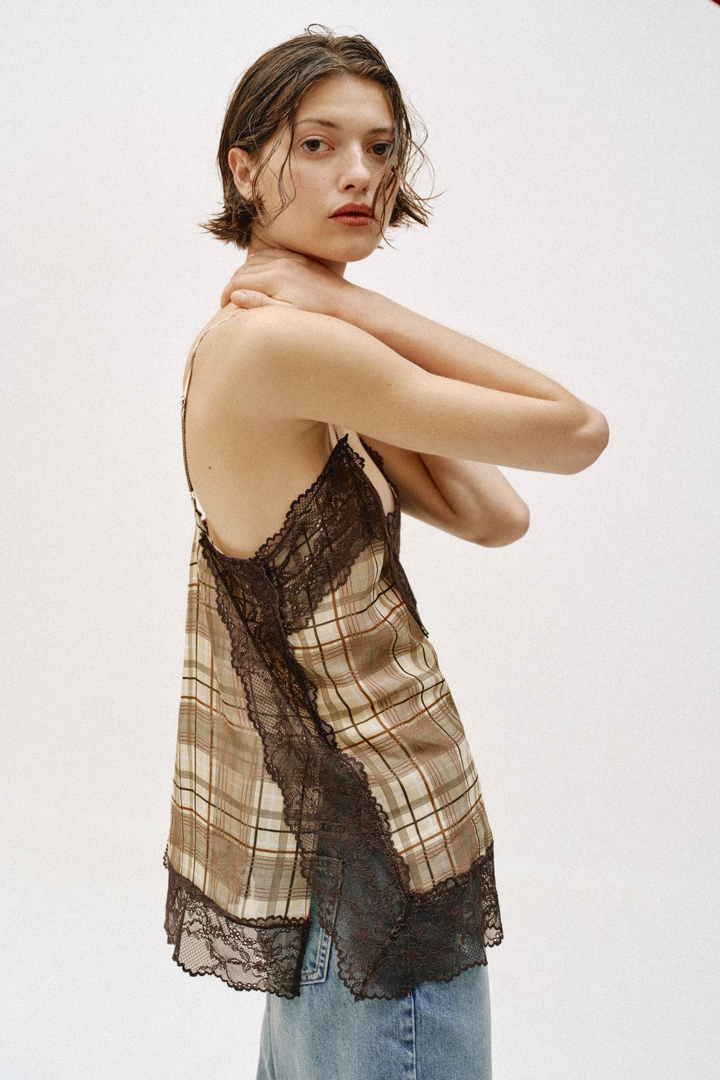 PLAID CAMISOLE