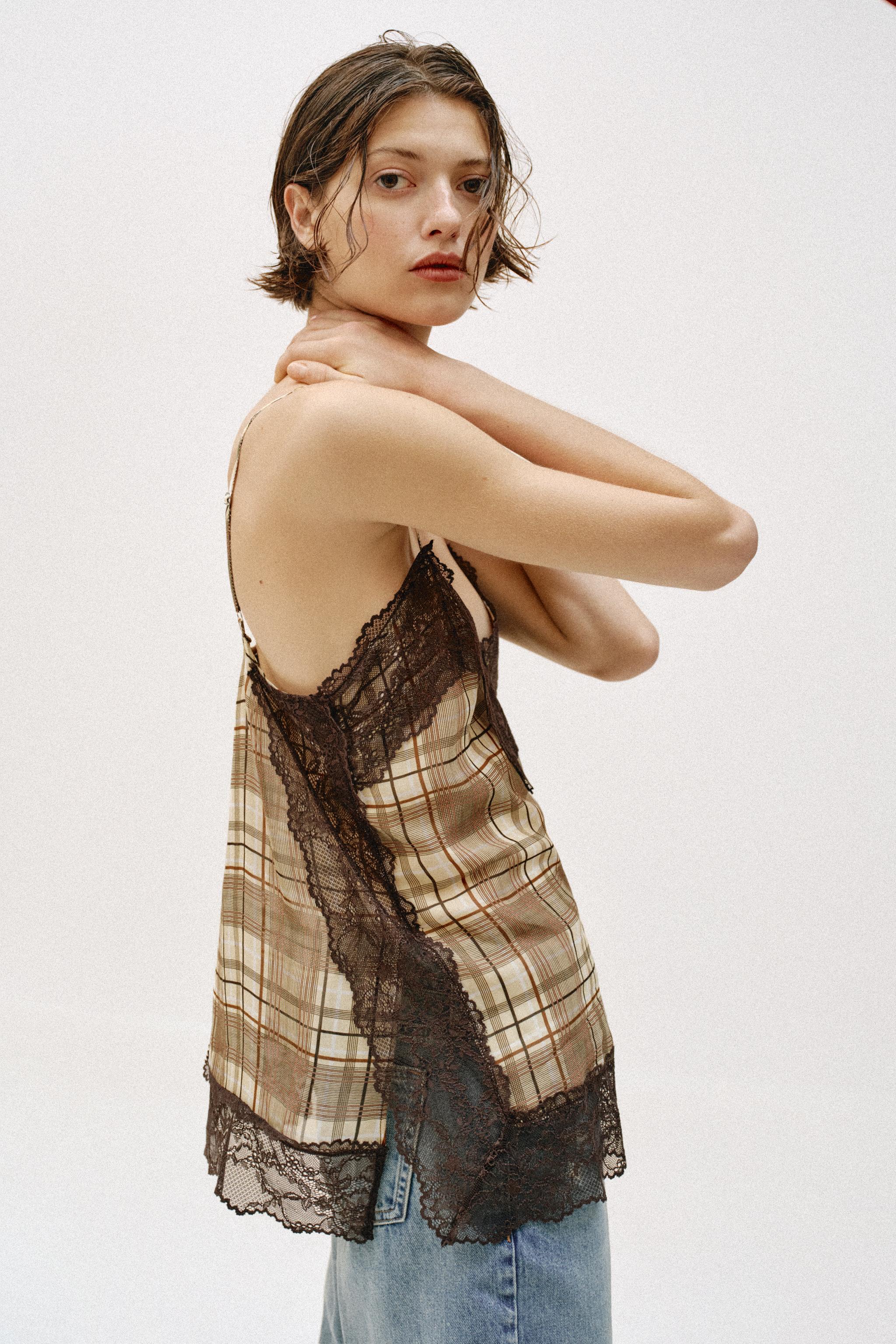 TOP STYLE LINGERIE À CARREAUX