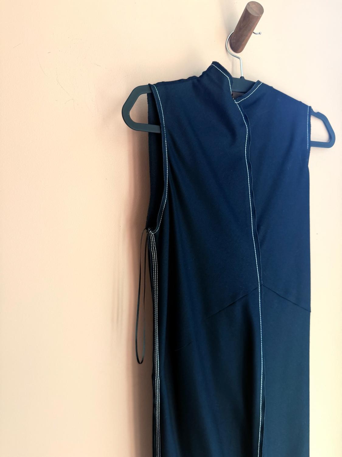 ZW COLLECTION TOPSTITCHED MIDI DRESS - Image 9