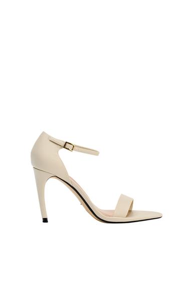 HIGH-HEEL SANDALS WITH ANKLE STRAP