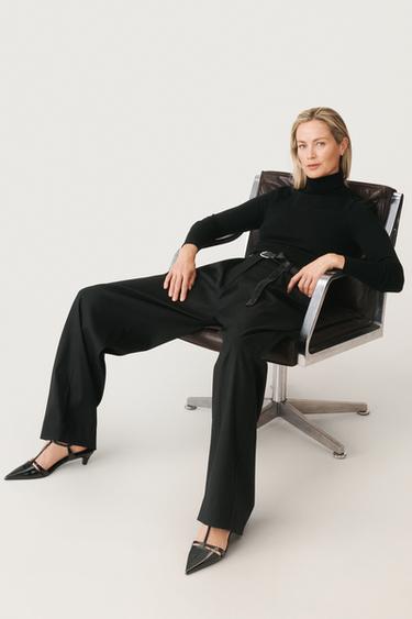 PULL CONTENANT DE LA LAINE 50E ANNIVERSAIRE - Noir de Zara - Image 1