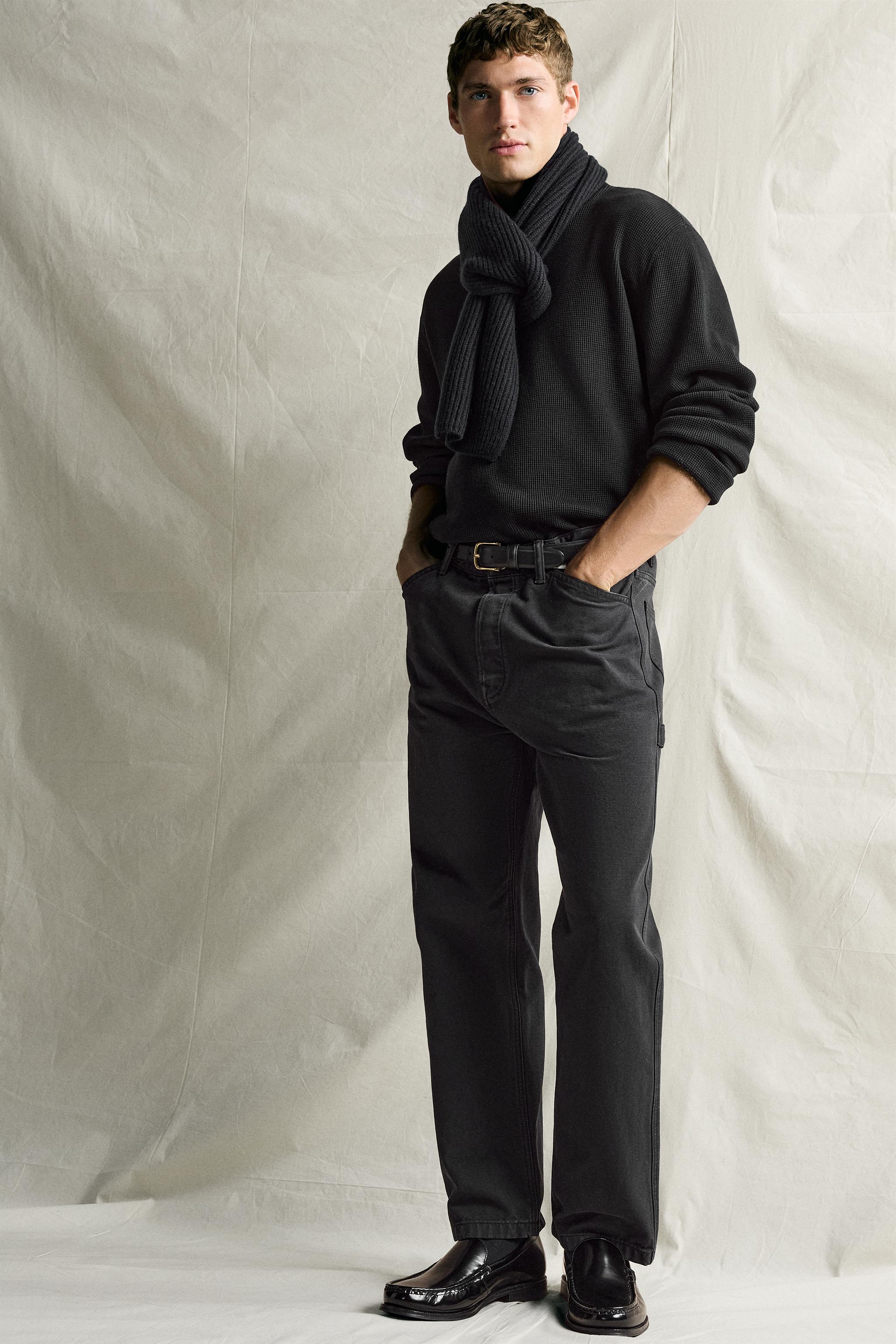 STRAIGHT-FIT CARPENTER POCKET PANTS
