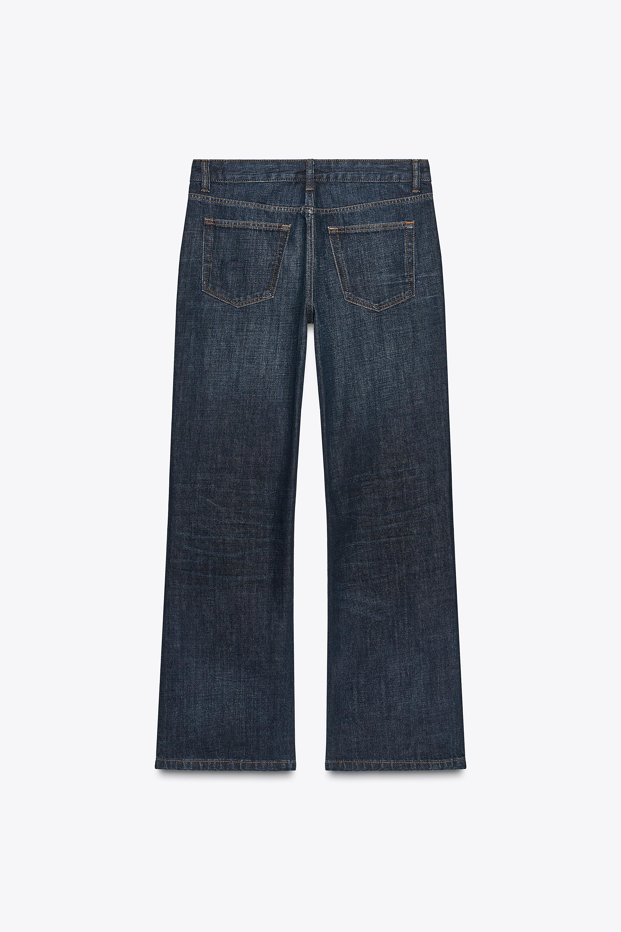 ZARA TRF プリーツ入りローライズジーンズ ZARA TRF プリーツ入りローライズジーンズ - メルカリ