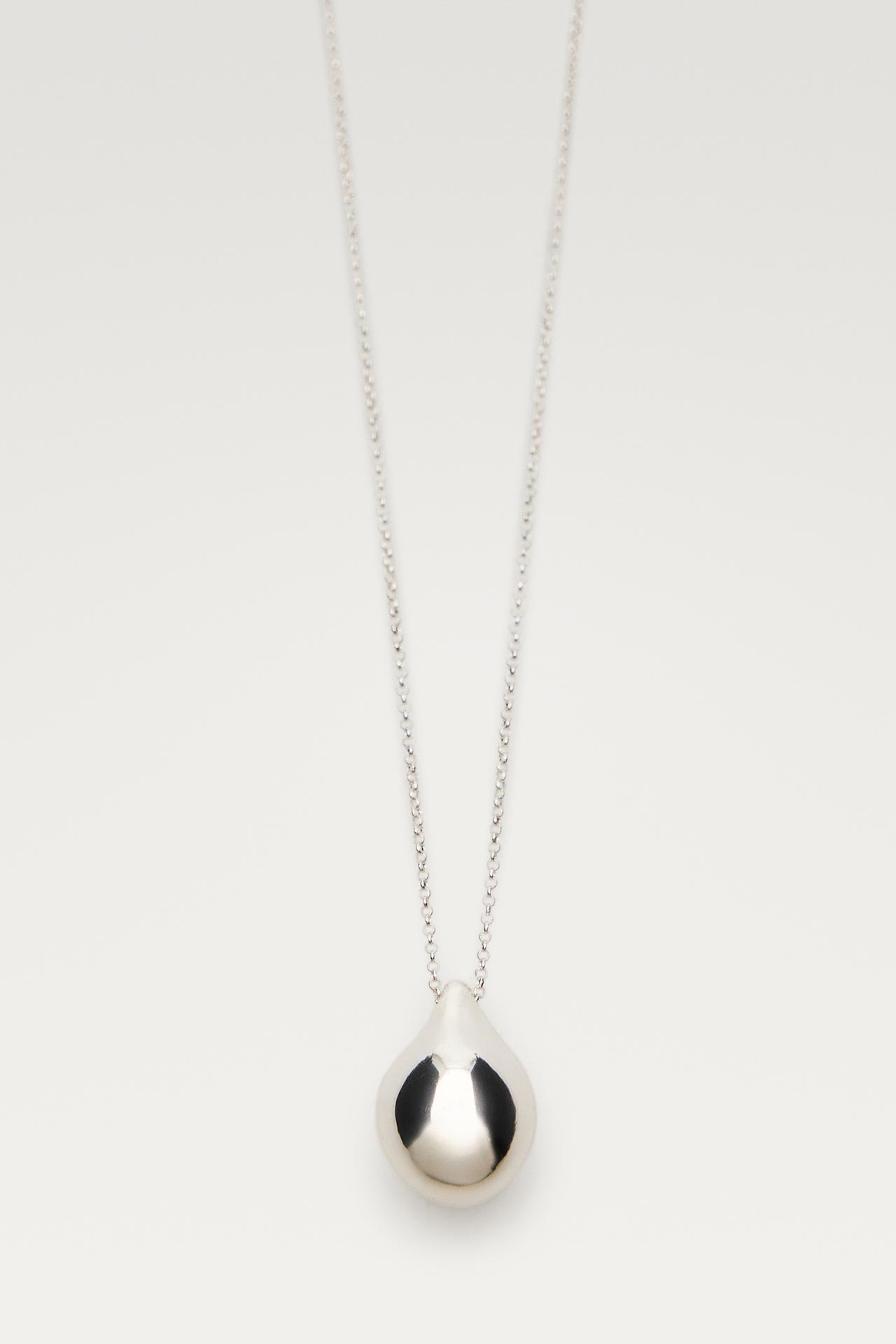 Teardrop necklace — Silver