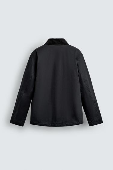 CONTRAST COLLAR PARKA - Dark grey by Zara