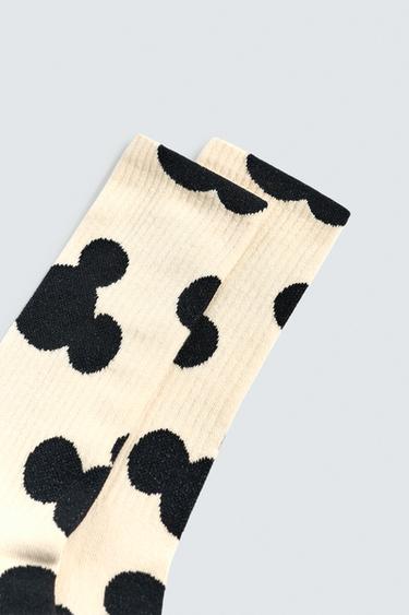 CHAUSSETTES SILHOUETTE MICKEY MOUSE HARRY LAMBERT FOR ZARA X DISNEY - Noir / Écru de Zara - Image 2