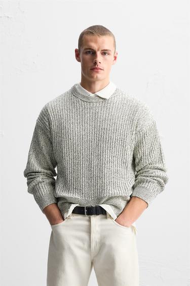 TEXTURED SWEATER - White by Zara