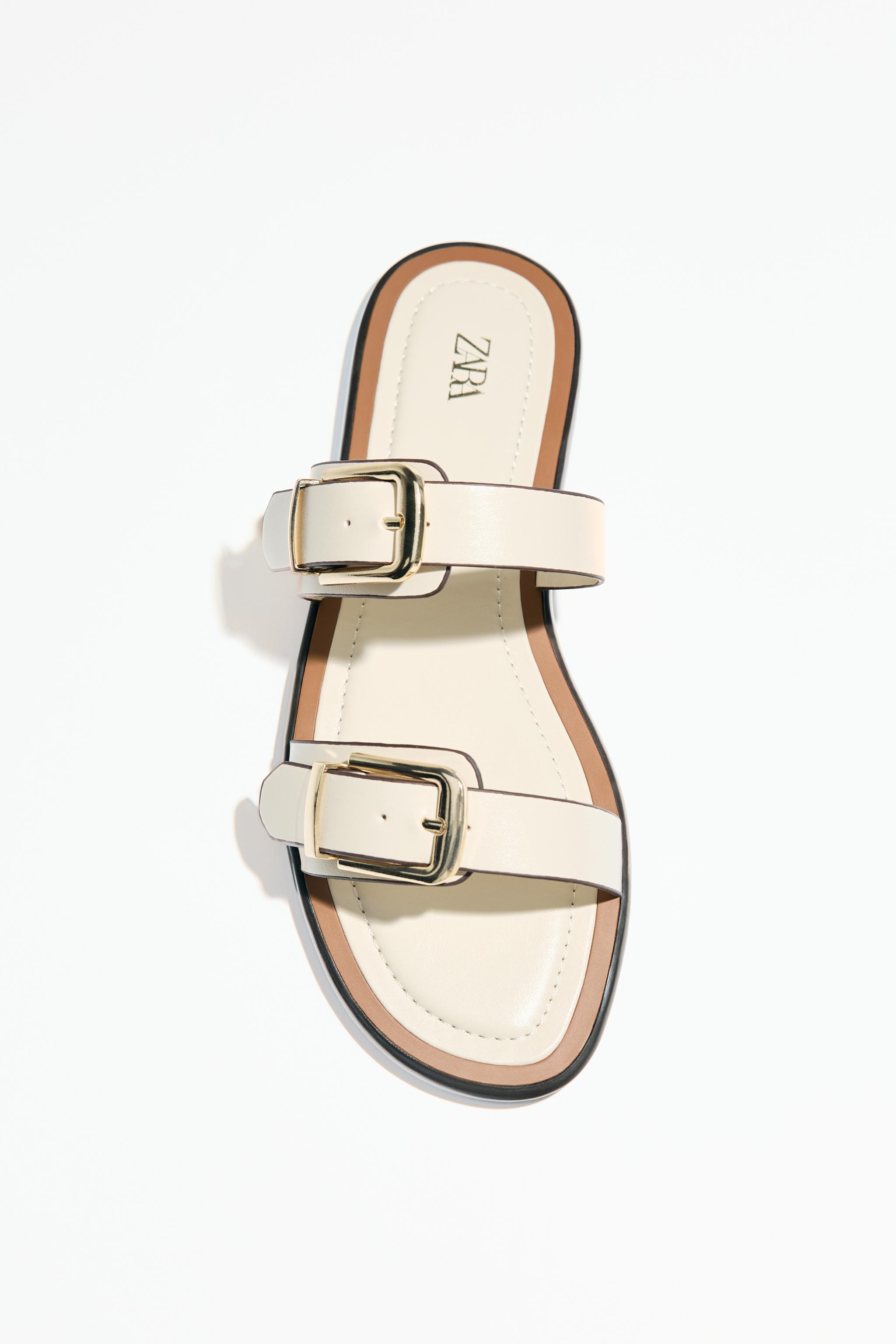 ZARA - ZARA トラックソール フラットサンダル 37サイズ