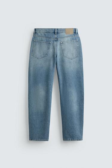 STRAIGHT ANKLE FIT JEANS - Mid-blue by Zara - Image 7