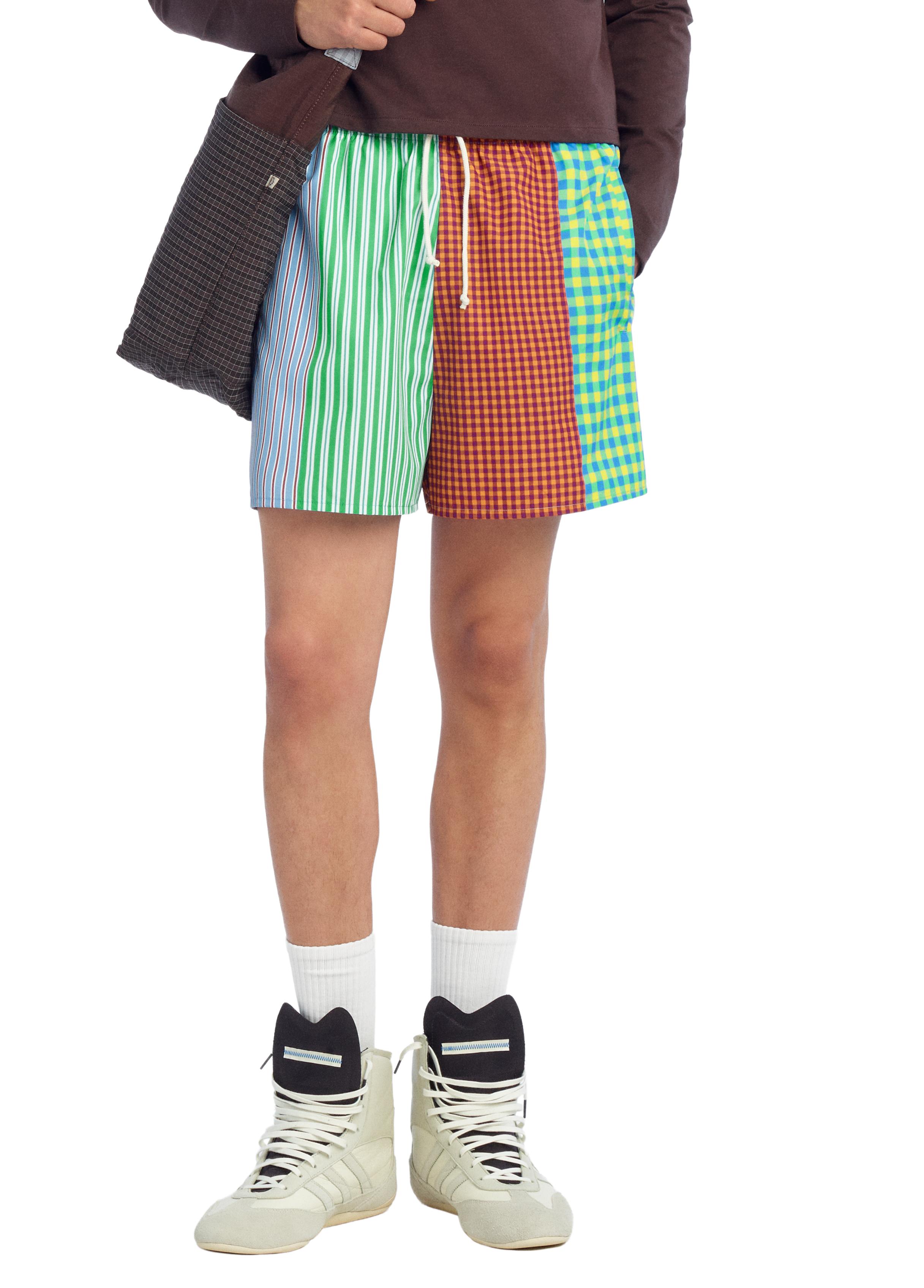 PATCHWORK SWIM TRUNKS — Multicolored