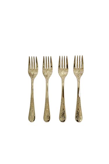 SET OF ENGRAVED FORKS (SET OF 4) - Cava by Zara
