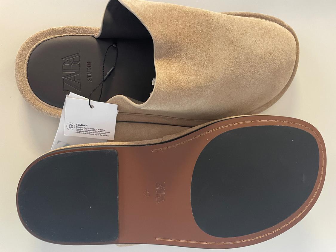 ZUECO MULE PIEL SERRAJE ZARA STUDIO - Image 3