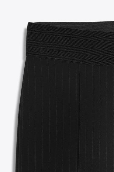 MINI FLARE 3-STRIPE LEGGINGS - Black by Zara - Image 2