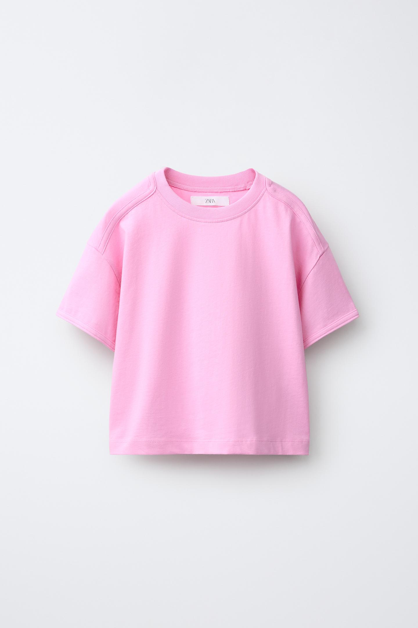 Детская футболка Zara Plain, цвет: Розовый