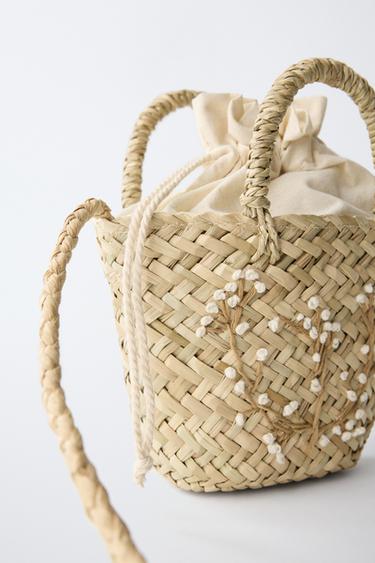 FLORAL CROSSBODY BAG - Sand Brown by Zara - Image 3