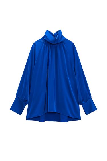 SATIN OVERSIZE BLOUSE