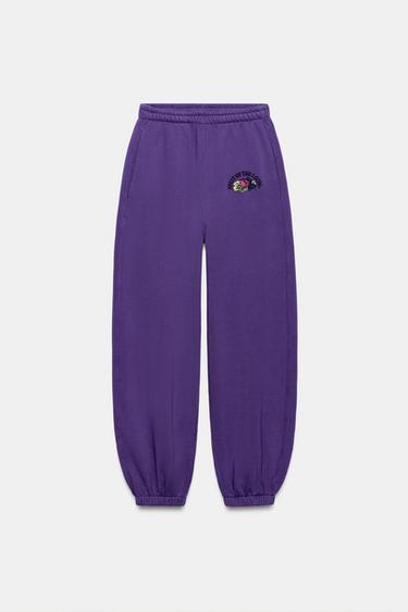 FRUIT OF THE LOOM™ WASHED JOGGER PANTS — Mauve 2