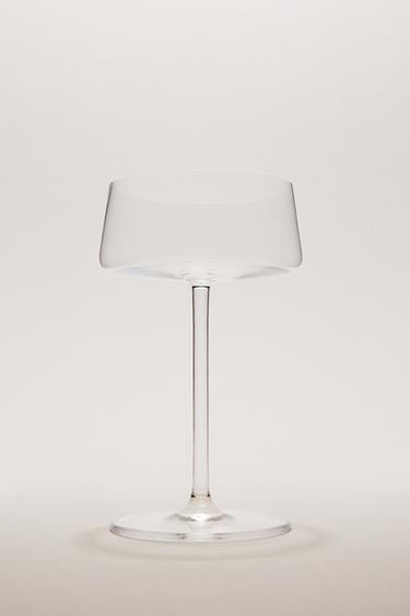 SHORT CONICAL CRYSTALLINE WINE GLASS - Transparent by Zara