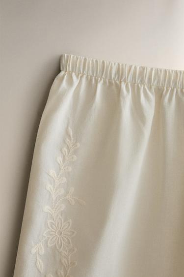 LACE COTTON SHORTS - Ecru by Zara - Image 1
