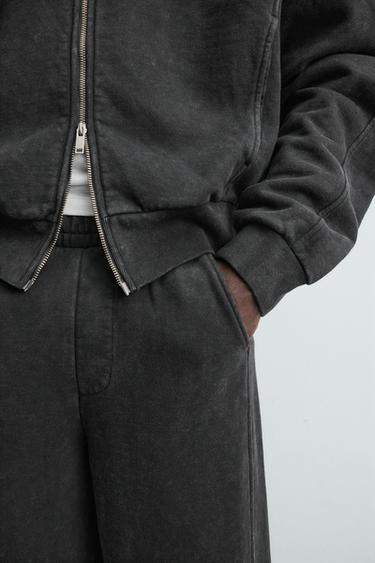 FADED BALLOON FIT JOGGERS - Dark anthracite by Zara - Image 4