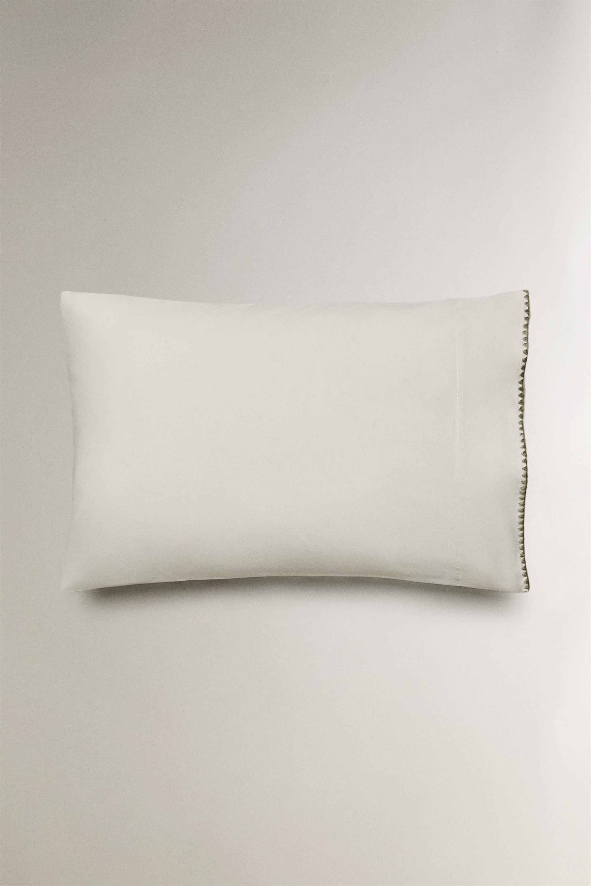KIDS COTTON SHELL STITCH PILLOWCASE