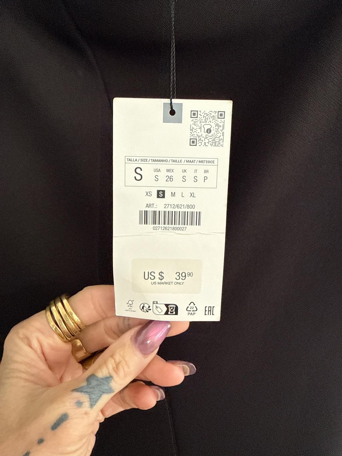 FITTED ASYMMETRIC MIDI DRESS - Image 4