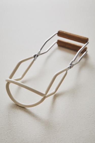WOODEN JAR TONGS - Cream by Zara