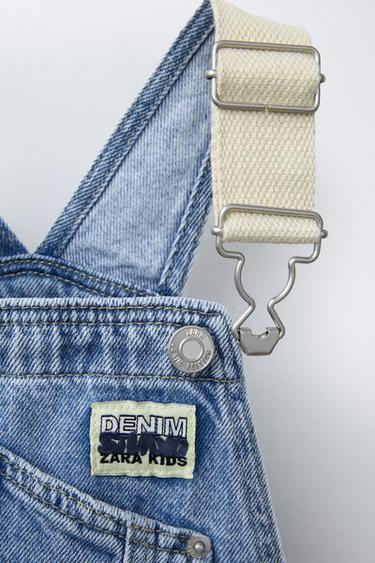 COMBINATION DENIM DUNGAREES - Mid-blue by Zara - Image 2