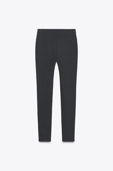 BUTTON LEGGINGS - Anthracite Grey by Zara - Image 1
