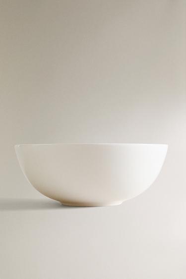 BONE CHINA SALAD BOWL - White by Zara