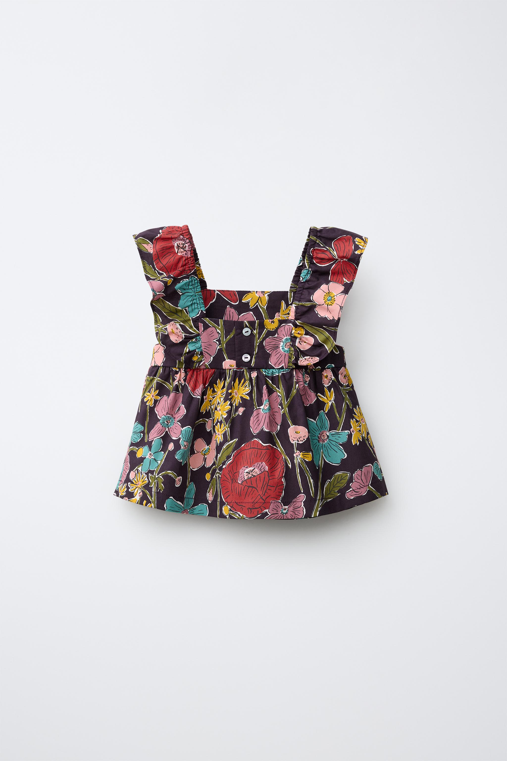 Детские рубашки Zara FLORAL PRINT TOP MADE WITH LIBERTY FABRIC — фото 2