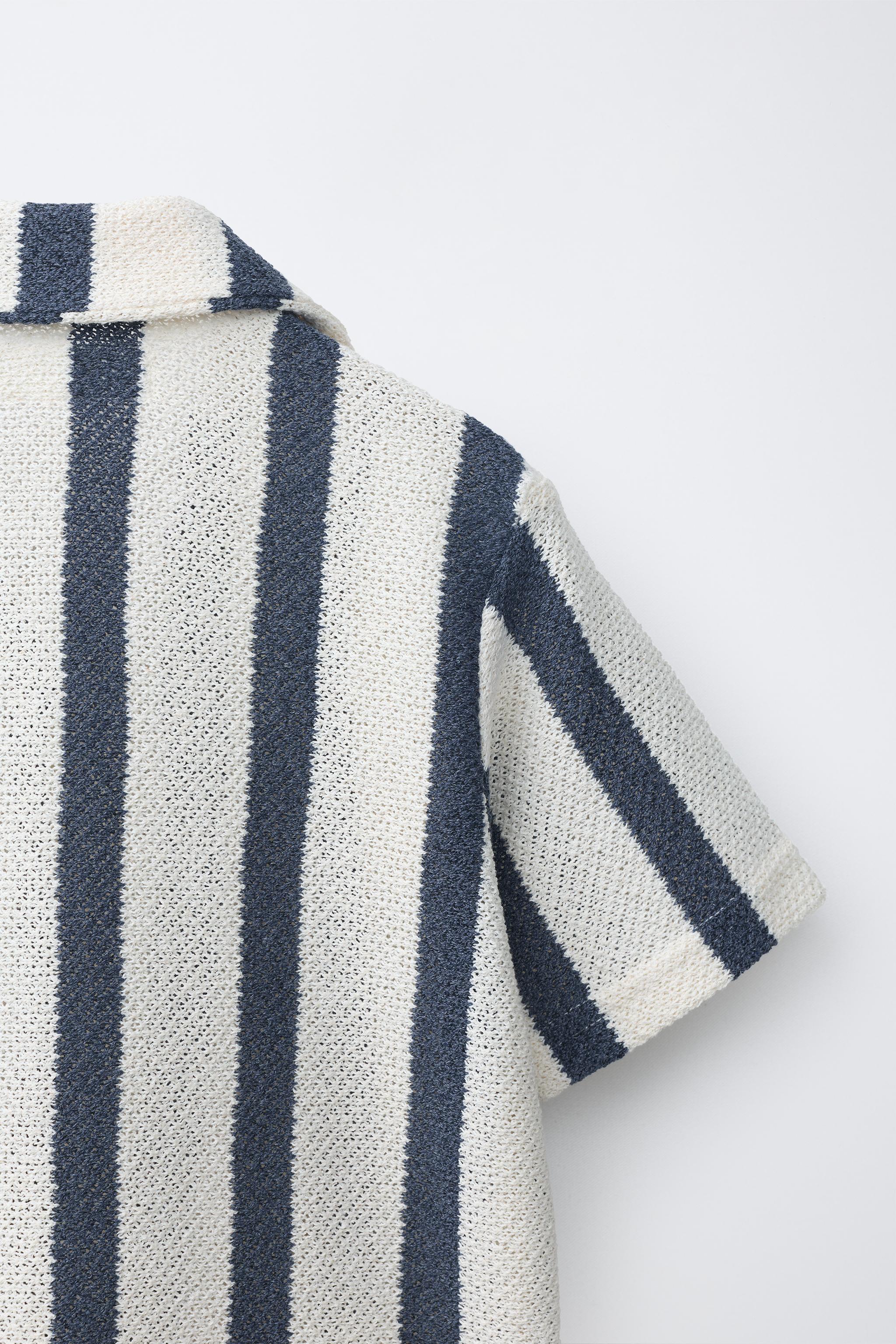 STRIPED KNIT SHIRT
