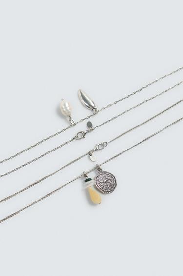 LOT DE 2 CHAÎNES FANTAISIE ASSORTIES - Argent de Zara - Image 4