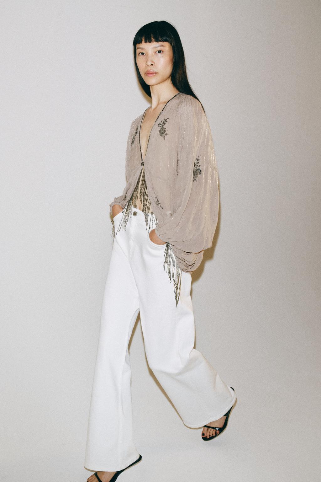 LIMITED EDITION BEADED EMBROIDERED TOP