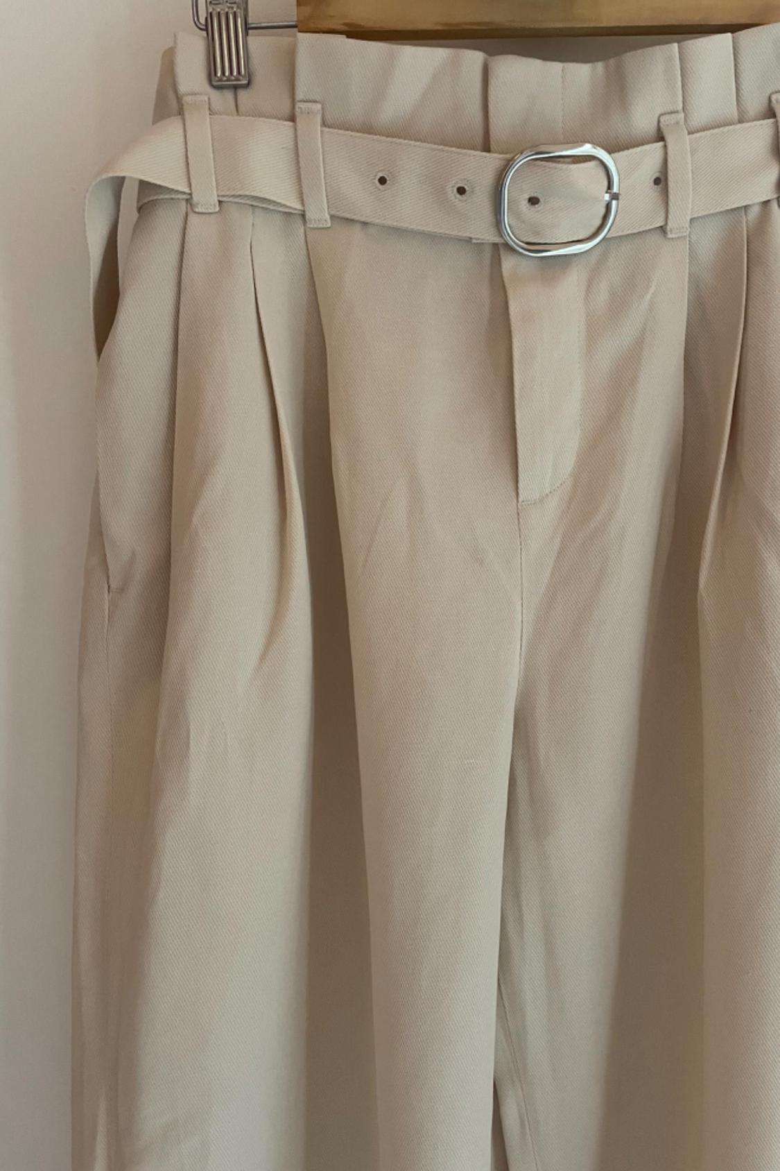 WIDE-LEG TROUSERS WITH BELT - Image 5