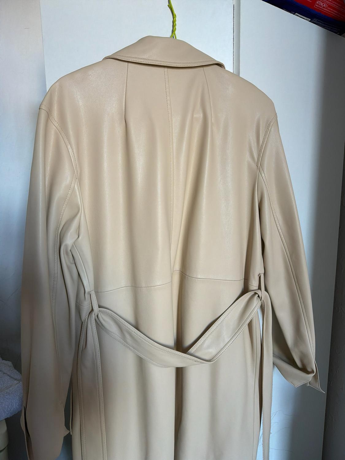 FAUX LEATHER TRENCH COAT - Image 2