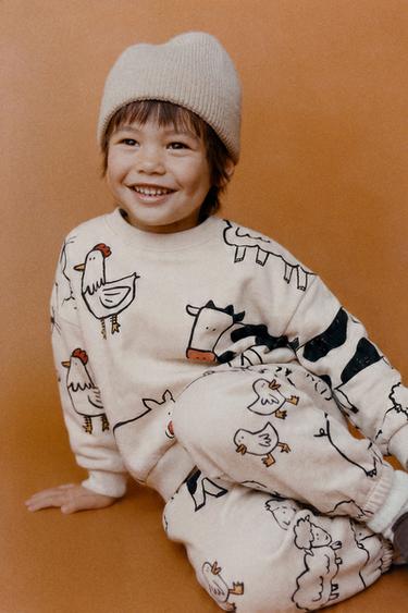 JOGGINGANZUG MIT FARMPRINT - Eis von Zara