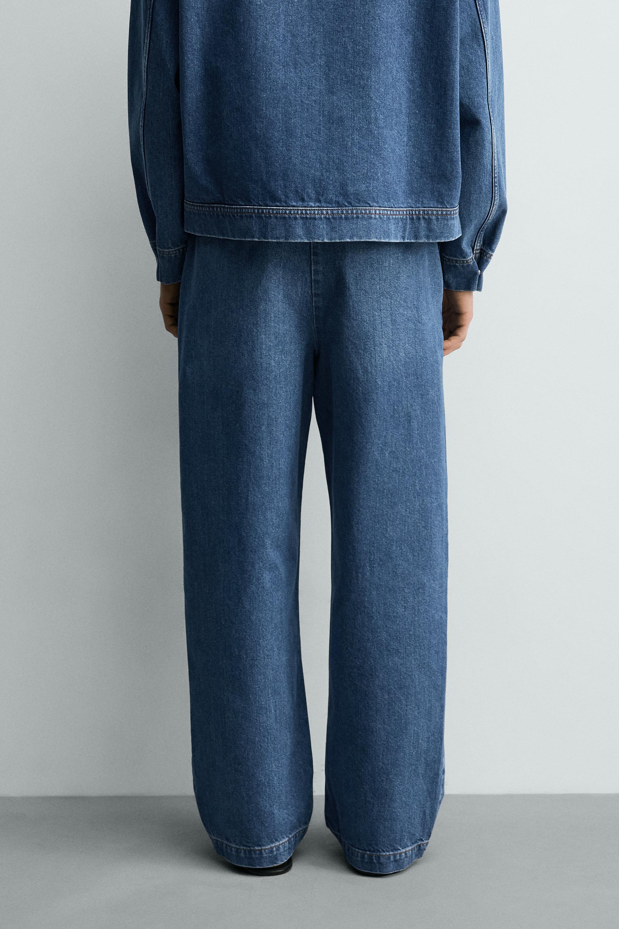 STRAIGHT FIT DENIM CHINO PANTS