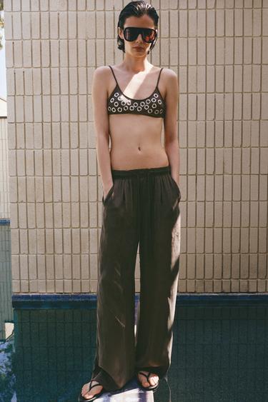 PANTALON FLUIDE ZW COLLECTION - Gris de Zara - Image 2