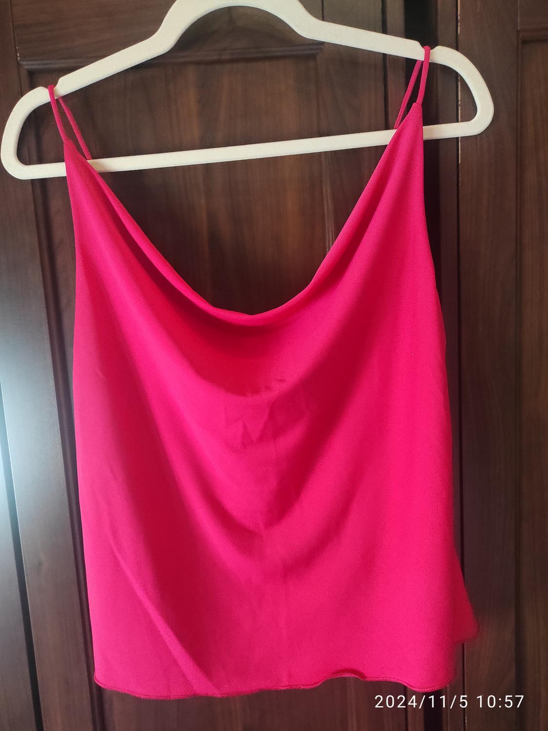 CAMISOLE TOP WITH DRAPED DETAIL - Image 4