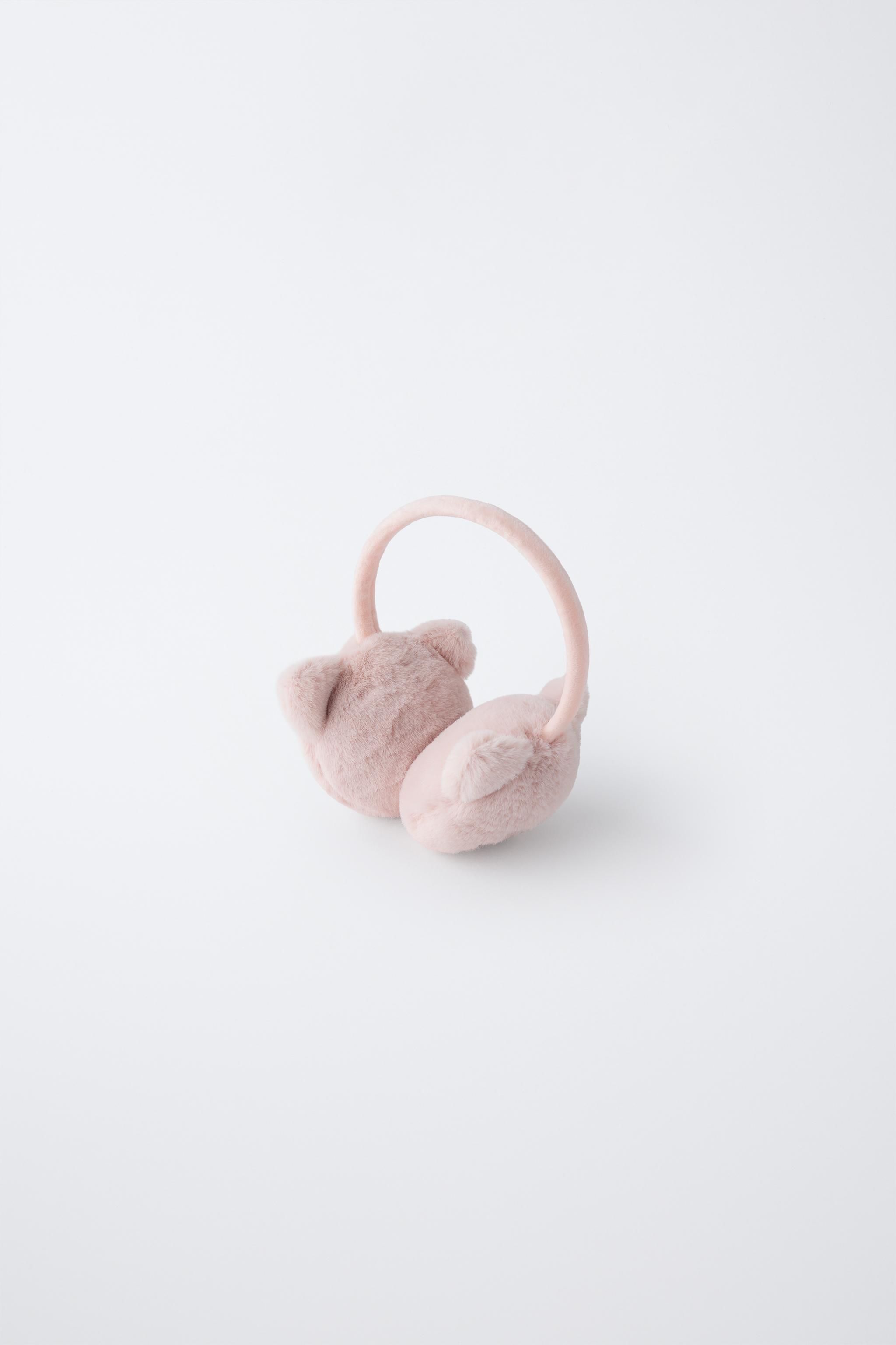 FAUX FUR MOUSE EAR MUFFS