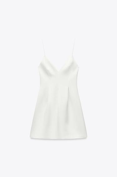 ROBE COURTE AMPLE - Blanc de Zara - Image 2