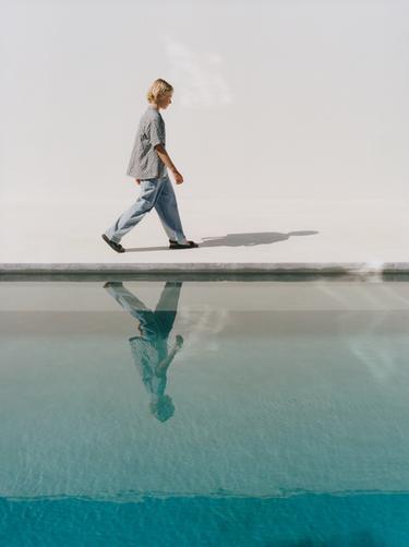 WRINKLED EFFECT CHECK SHIRT - Black by Zara