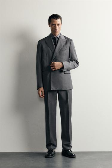 100% WOOL STRIPED SUIT -  by Zara - Image 0